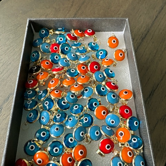 14 Carat Gold Evil Eye Pendant (Price for 1 piece, without chain) - Picture 6 of 11